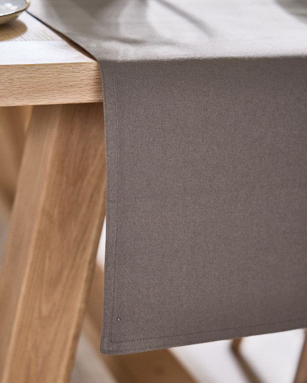 Table Runners 220cm - Mocha Cotton Table Runner