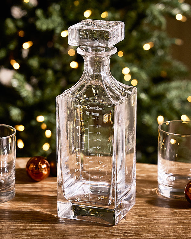 Personalised Christmas Advent Decanter