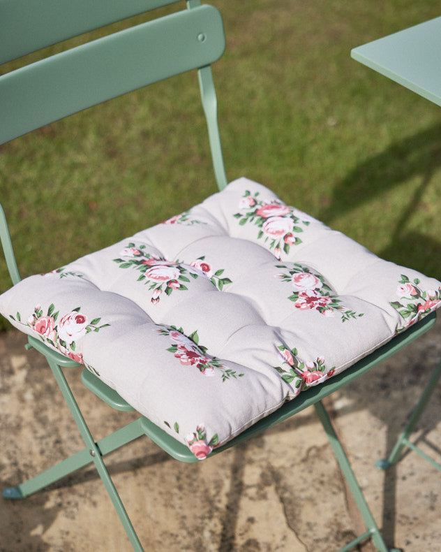Country Garden Floral Outdoor Seat Pad