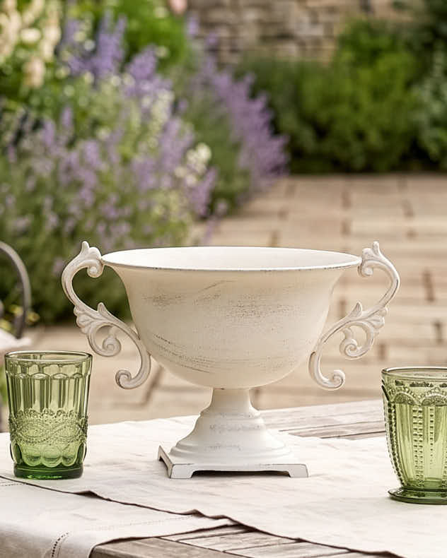 Duras Cream Ornate Urn Planter