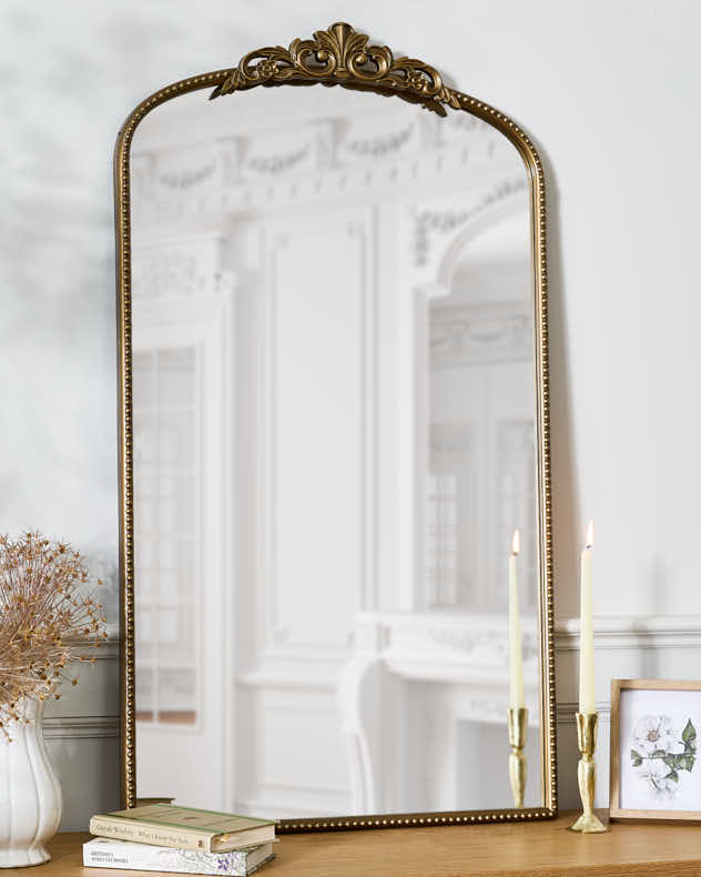 Rozier Gold Ornate Arch Mirror
