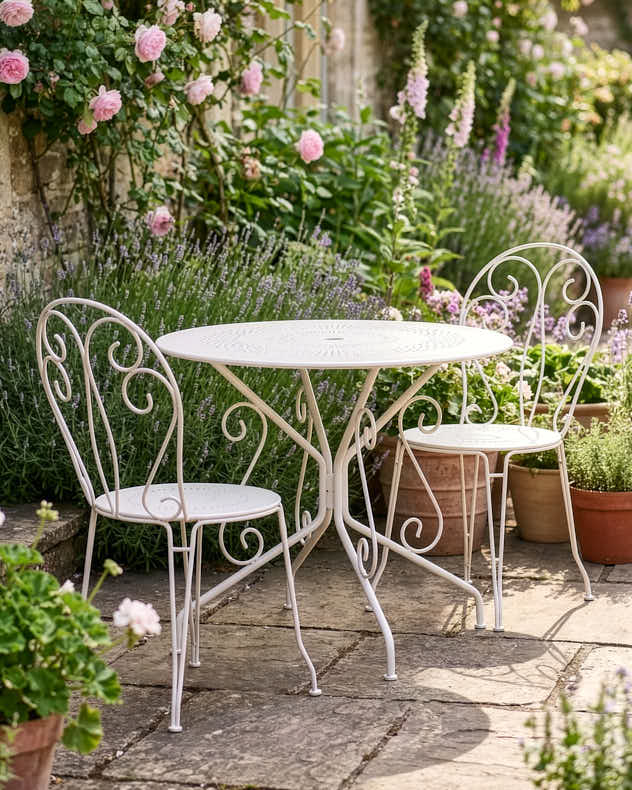 Amelie Two Person Iron Bistro Set