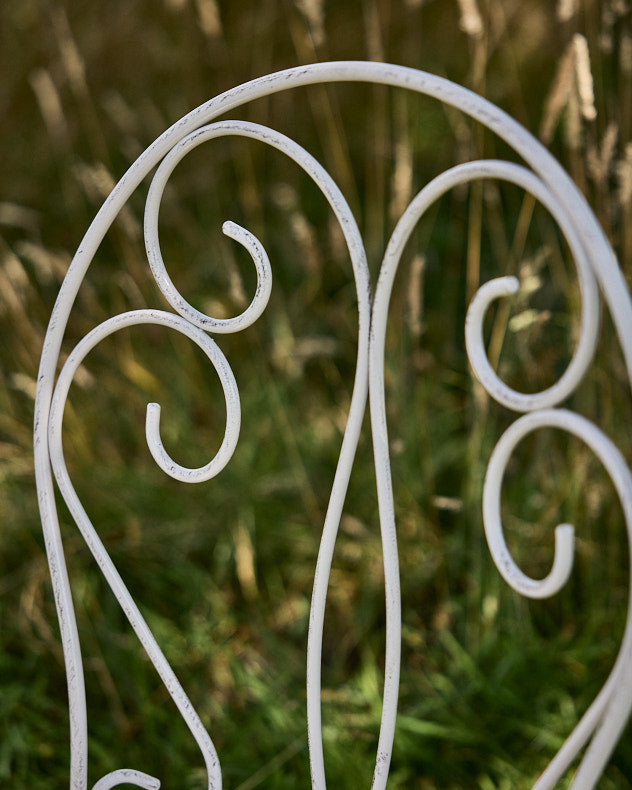 Chair top of Amelie  Iron Bistro Set
