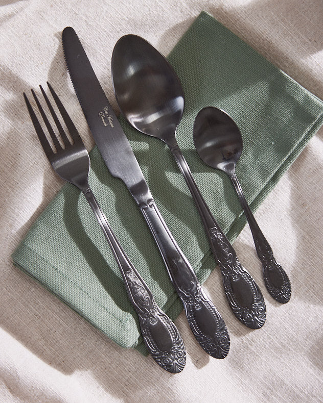 Fairley Black 16 Piece Cutlery Set
