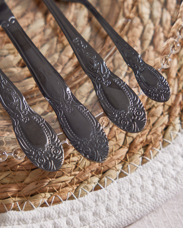 Fairley Black 16 Piece Cutlery Set