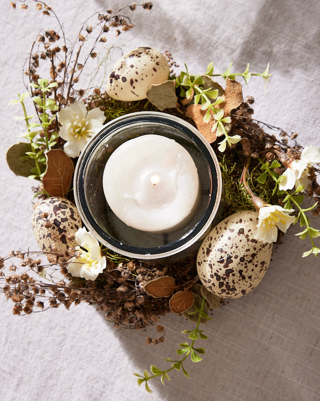 Rustic Easter Candle Holder Centrepiece