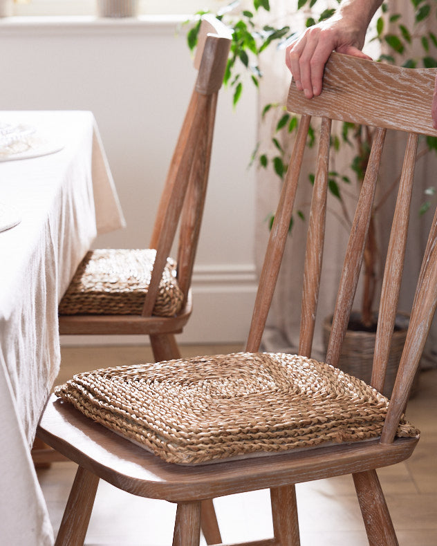 Braided Seagrass Cushion Dibor Seat Pads