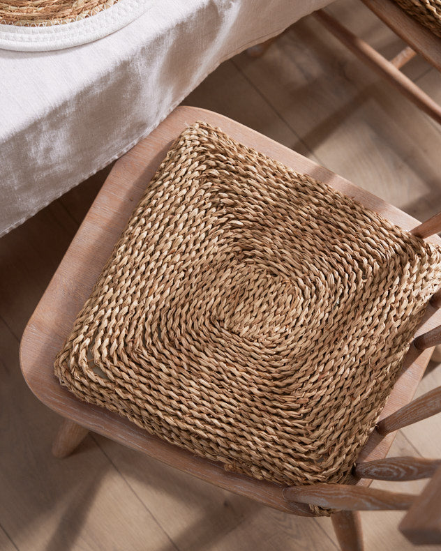 Braided Seagrass Cushion