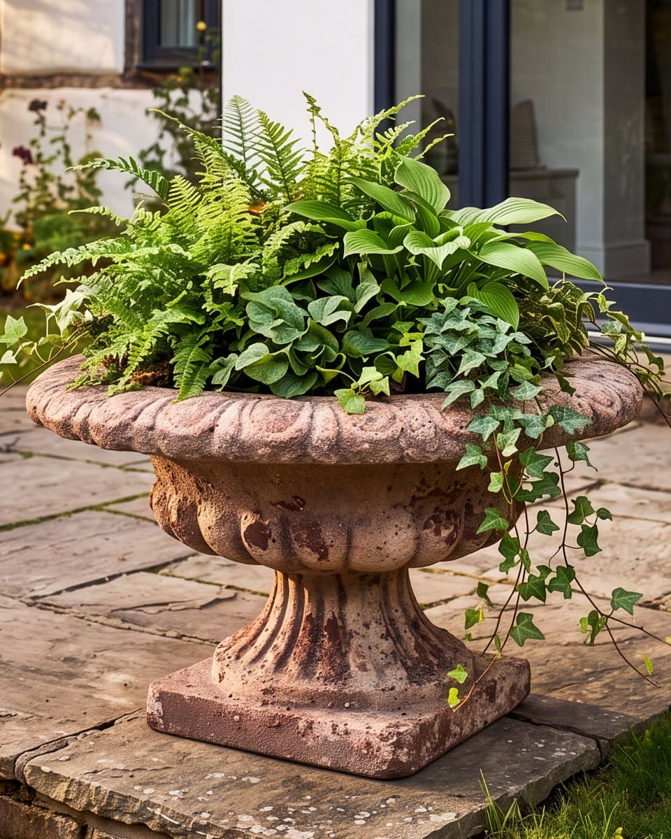 Antique Style Urn Planter
