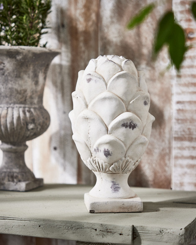 Cement Ornaments - Kalendra Large Atrichoke Ornament