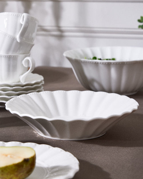 White Porcelain Tableware Collection