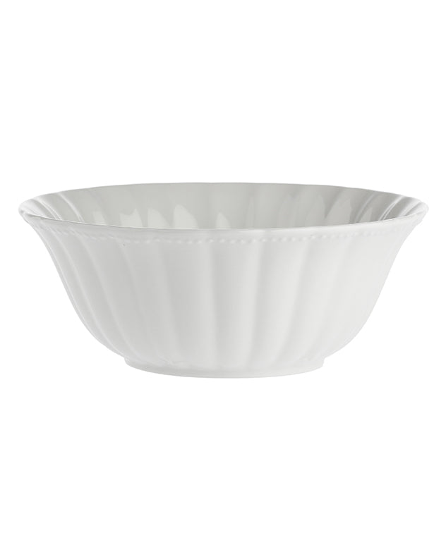 Mysa White Porcelain Salad Bowl