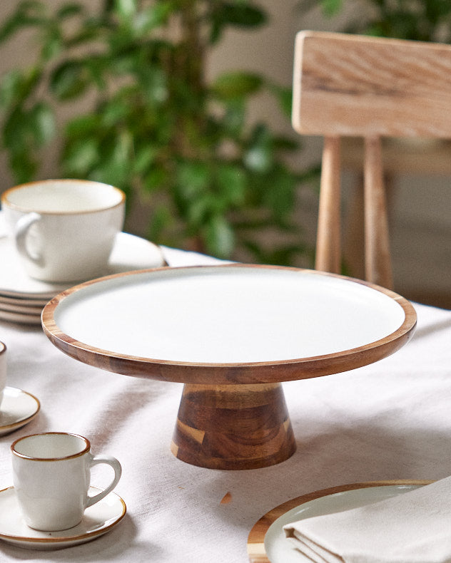 Fika Wooden Cake Stand Dibor Kitchen Accessories