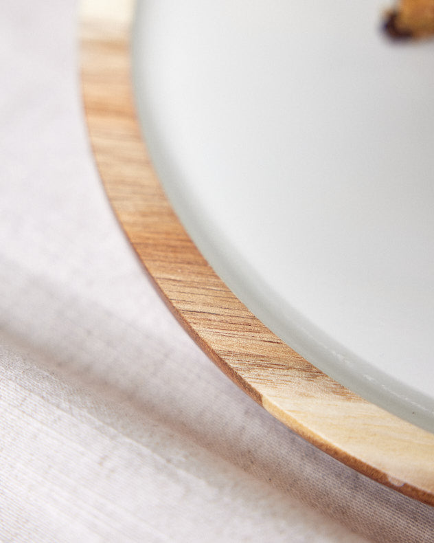 Platters - Fika Round Wooden Tray