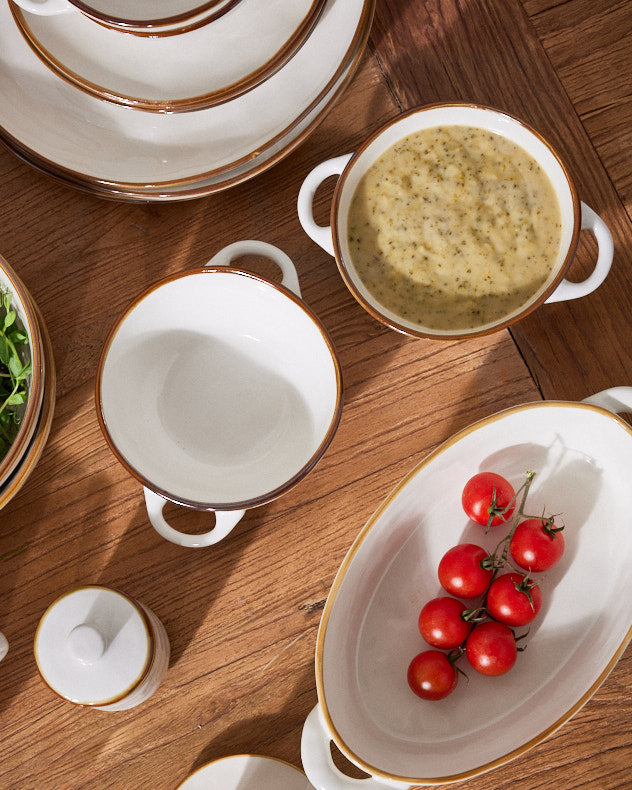 Petra Ceramic Soup Bowl with Handles