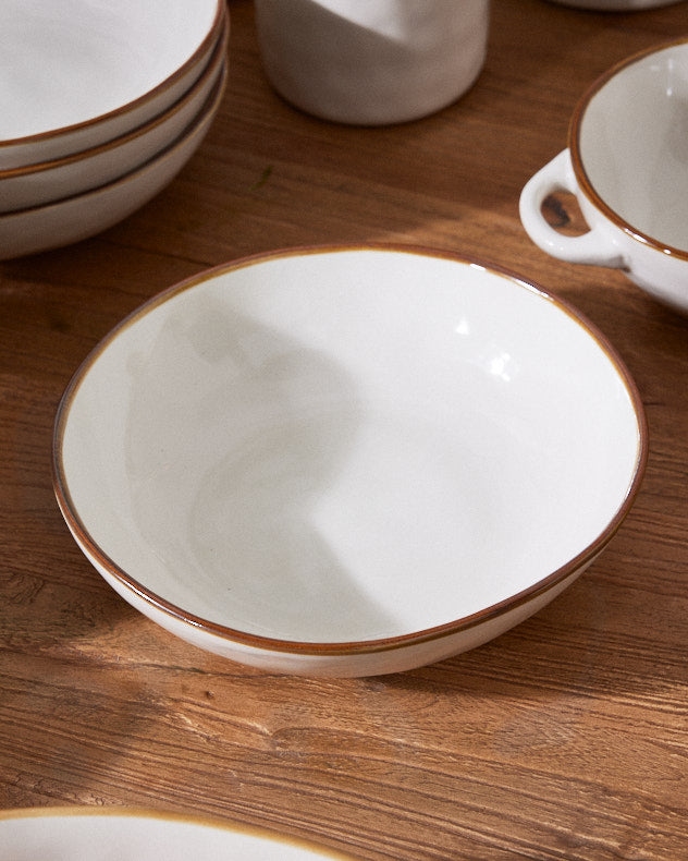 Petra Ivory Ceramic Tableware Collection