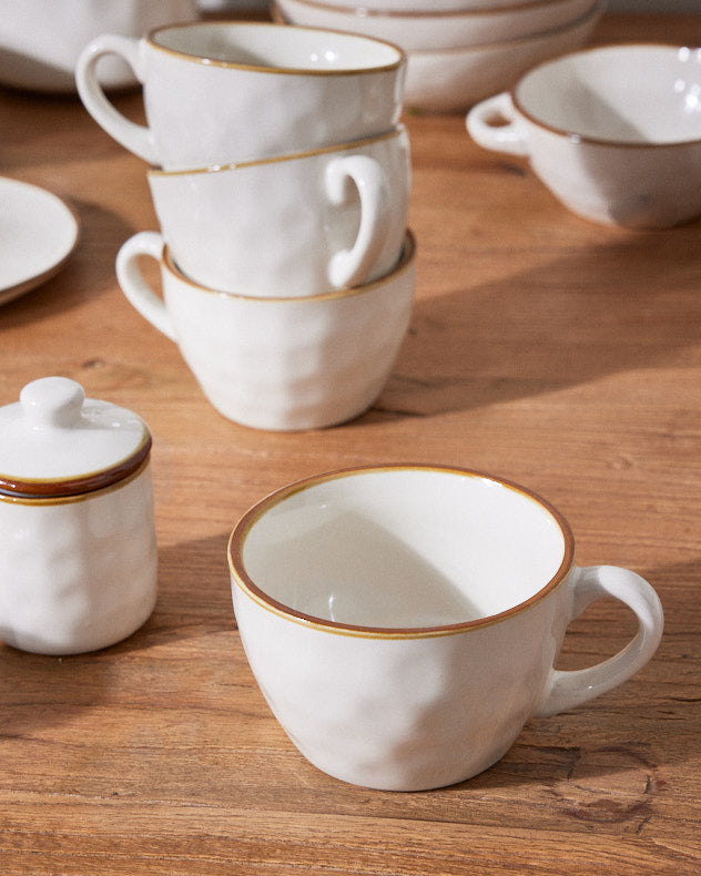 Petra Ivory Ceramic Tableware Collection
