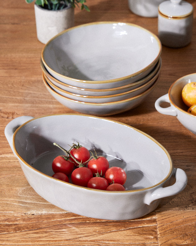 Seda Grey Ceramic Tableware Collection