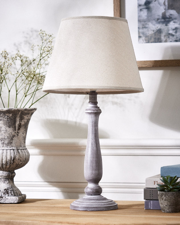 Montresor Brushed Wooden Table Lamp