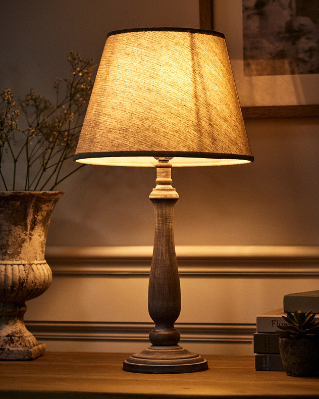 Montresor Brushed Wooden Table Lamp