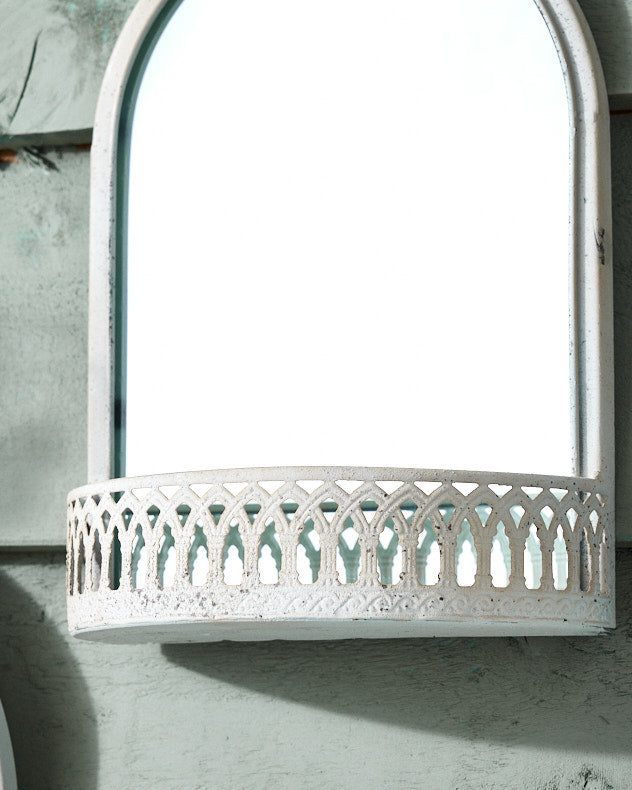 Set of 2 Wall Mirrors with Shelf