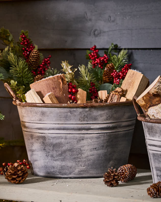 Verzinkter Pflanzkübel