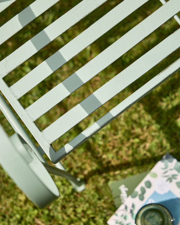 Benches - Arette Green Iron Garden Bench