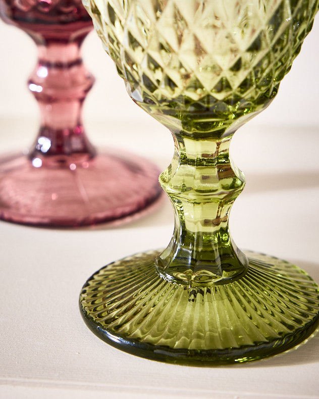 Diamas Coloured Glass Wine Goblets