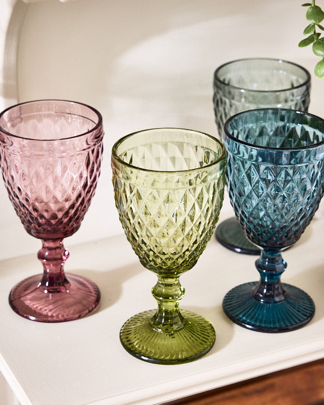 Diamas Coloured Glass Wine Goblets