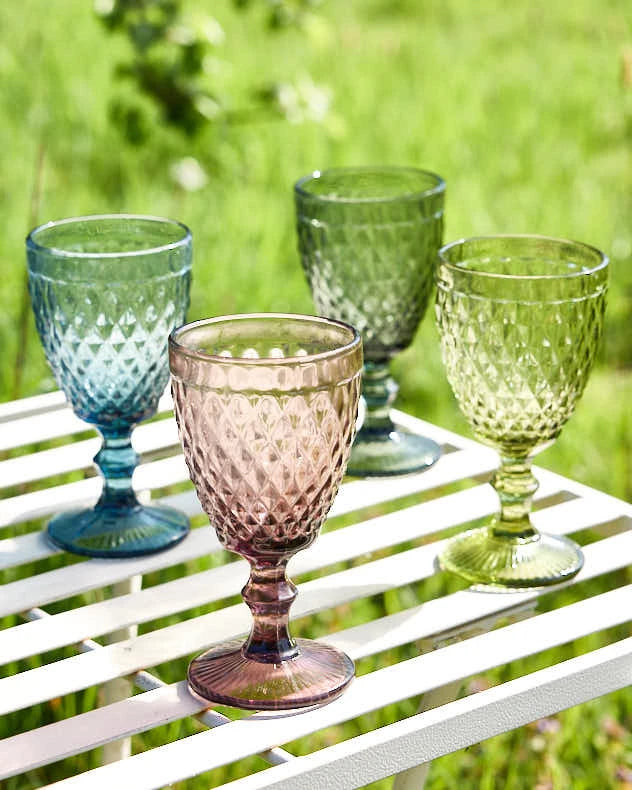 Diamas Coloured Glass Wine Goblets
