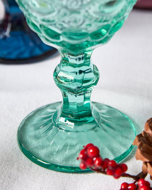 Palazzo Coloured Glass Wine Goblets