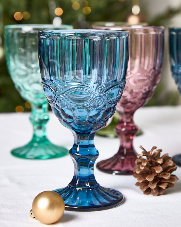 Palazzo Coloured Glass Wine Goblets