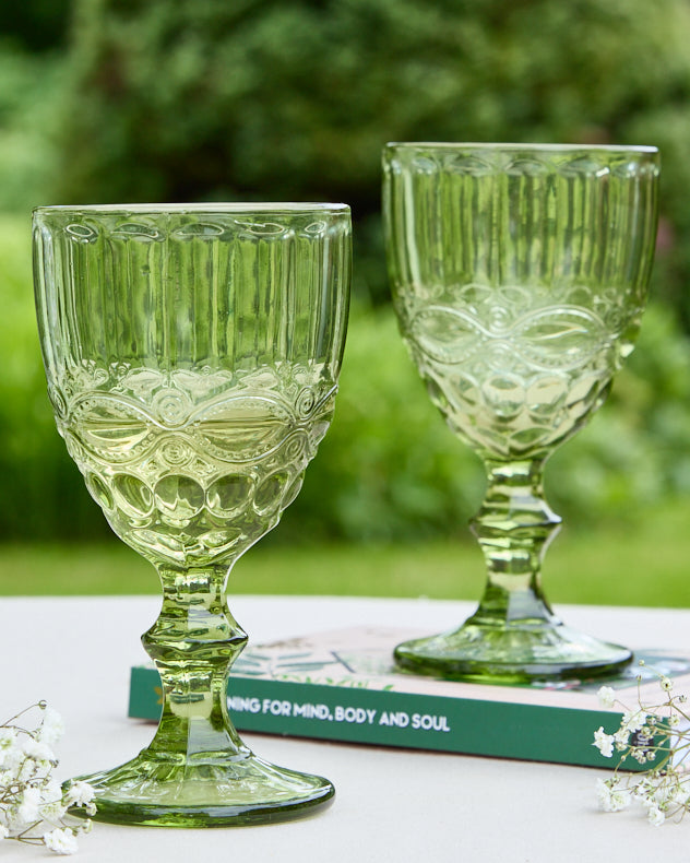 Palazzo Green Wine Goblet