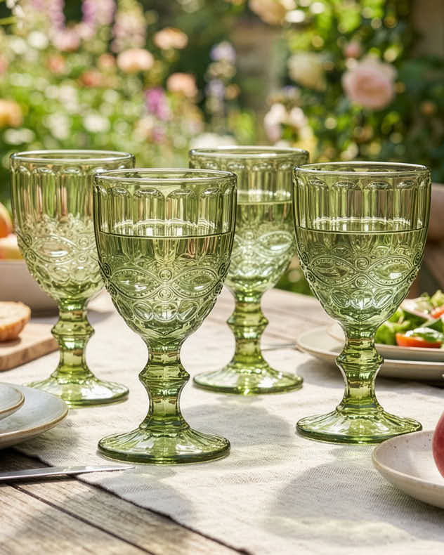 Palazzo Green Wine Goblet