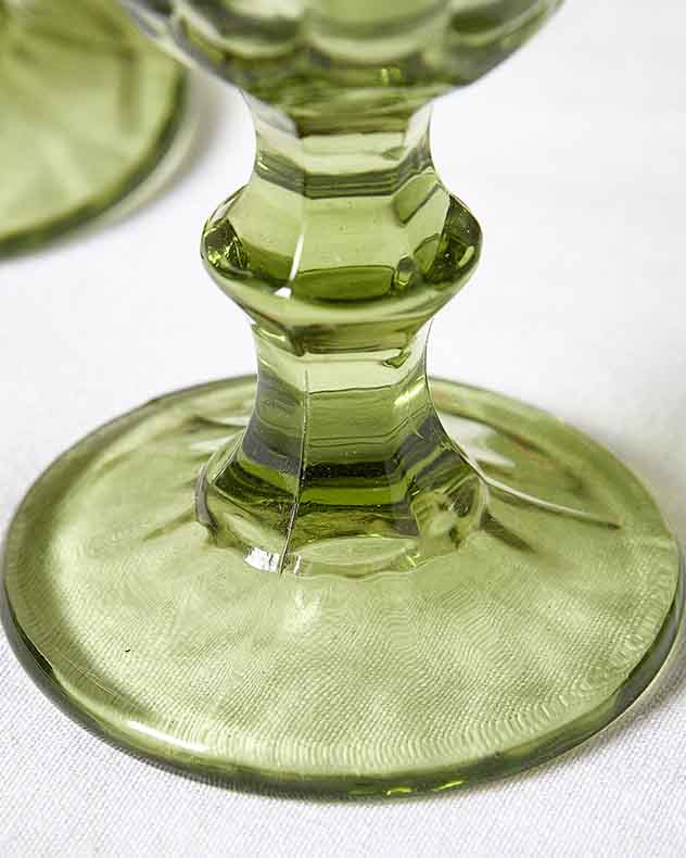 Aurielle Green Wine Goblet