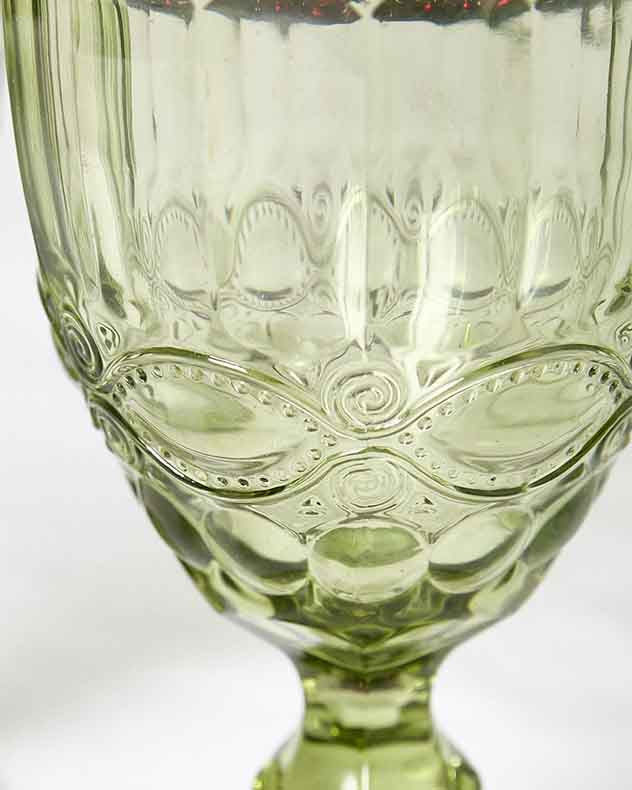 Aurielle Green Wine Goblet