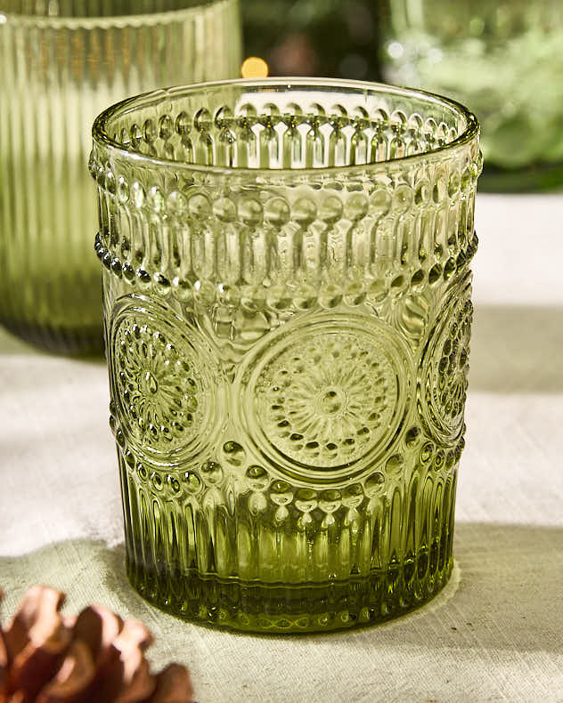 Palmas Green Glassware Collection