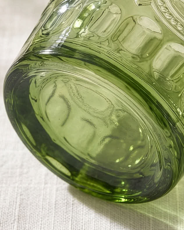 Glassware Sets Set of 2 Footed Bowls - Palazzo Green Glassware Collection