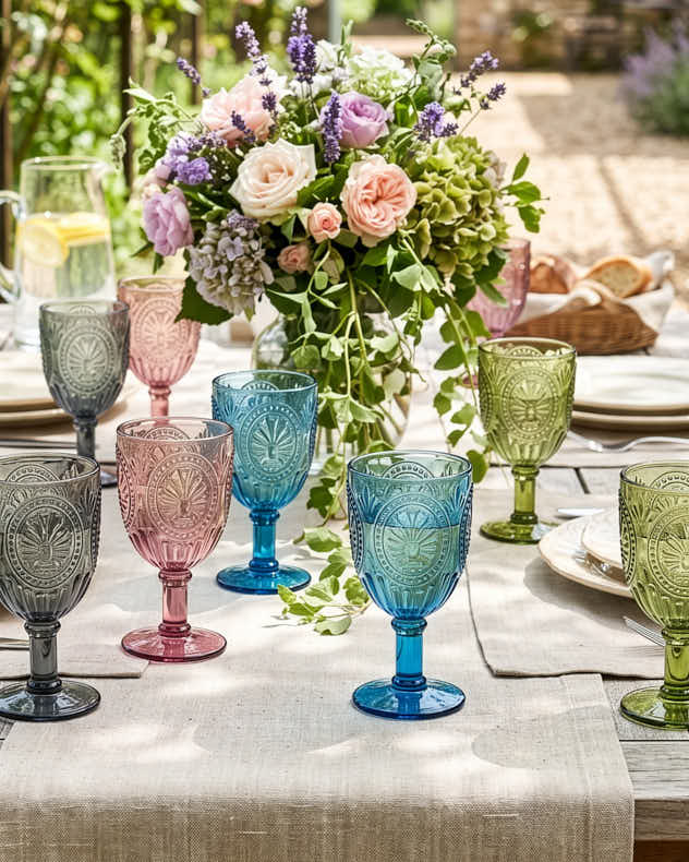 Wine Glasses - Vivaldi Coloured Glass Wine Goblets