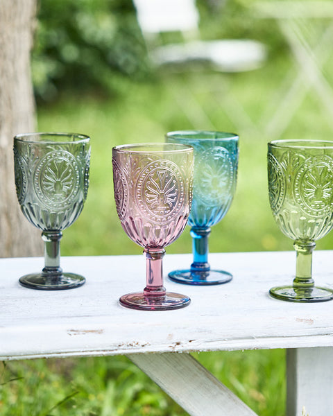Colored goblets sales
