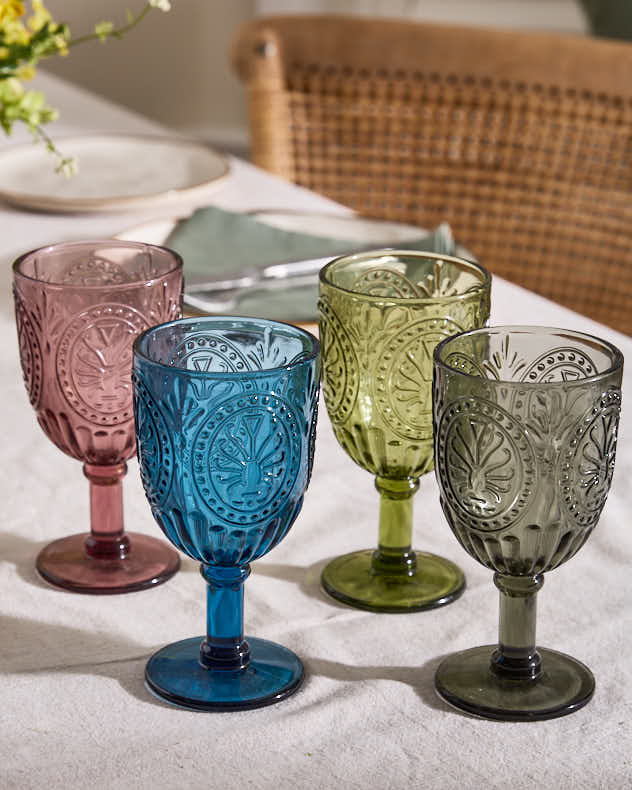 Vivaldi Coloured Glass Wine Goblets