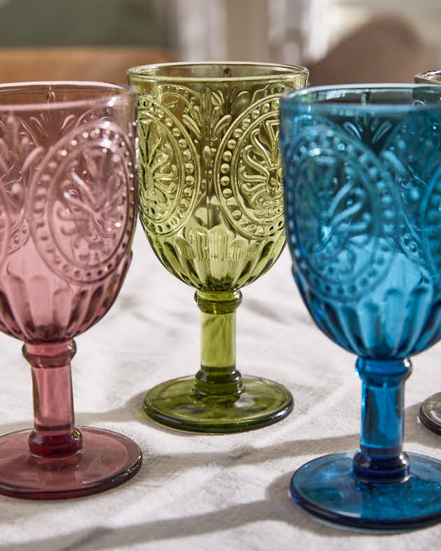 Vivaldi Coloured Glass Wine Goblets