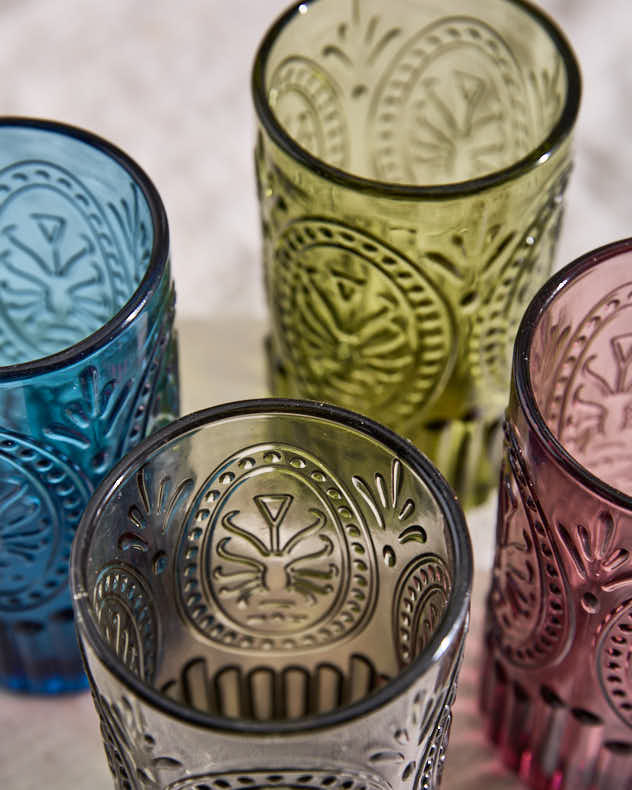 Wine Glasses Set of 8 - Vivaldi Coloured Highball Glasses