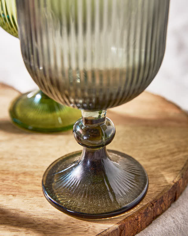 Palermo Coloured Glass Wine Goblets
