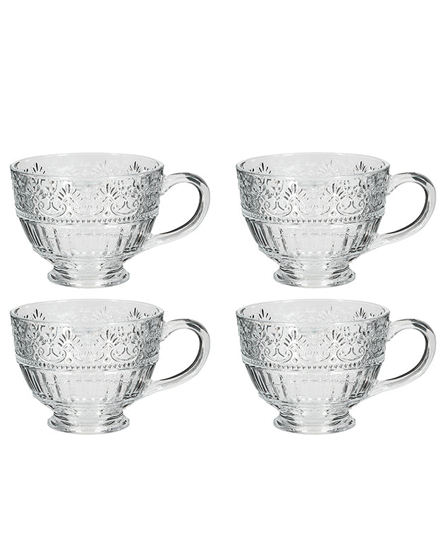 Embossed Glass Christmas Gin Cup