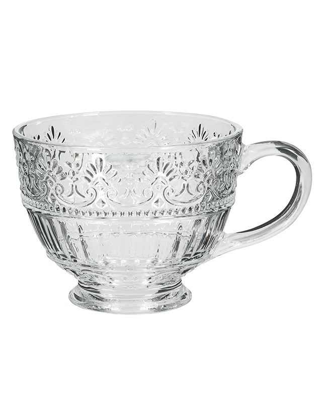 Embossed Glass Christmas Gin Cup