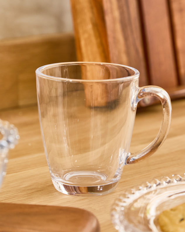 Serra Clear Glass Mug