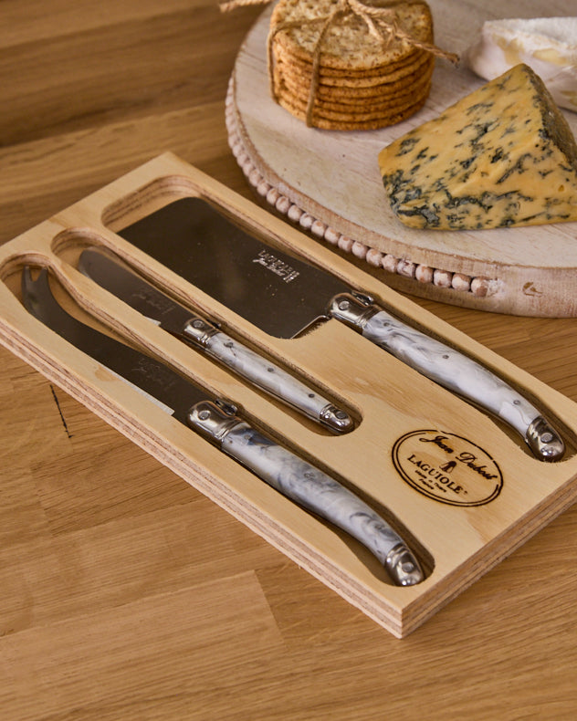 3 Piece Marbled Cheese Knives