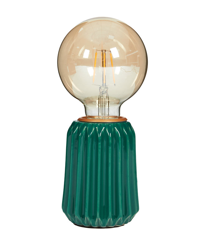 Pinto Green Ceramic Open Bulb Lamp