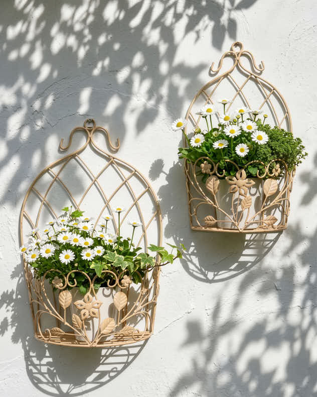 Set of 2 Arched Wall Planters